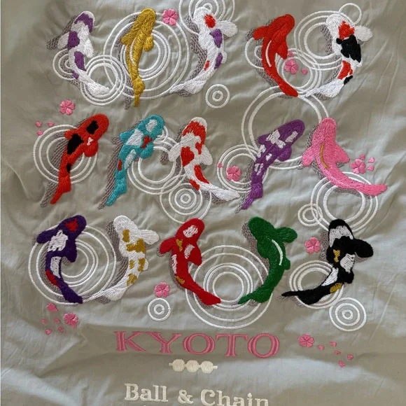 NWT Ball & Chain Kyoto Embroidered Tote Bag - Picture 2 of 4